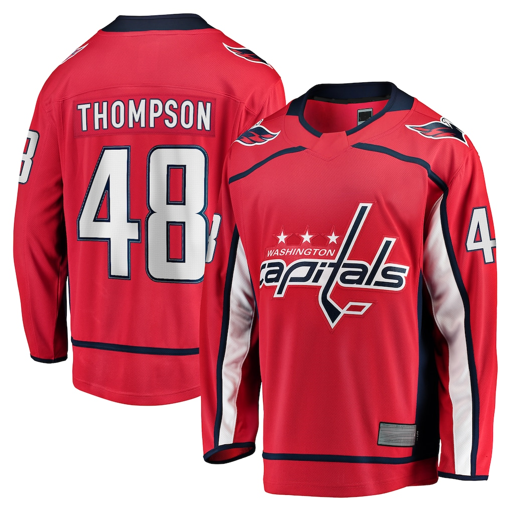 Pkot W.Capitals #48 Logan Thompson Red Home Premier Breakaway Player Jerseys