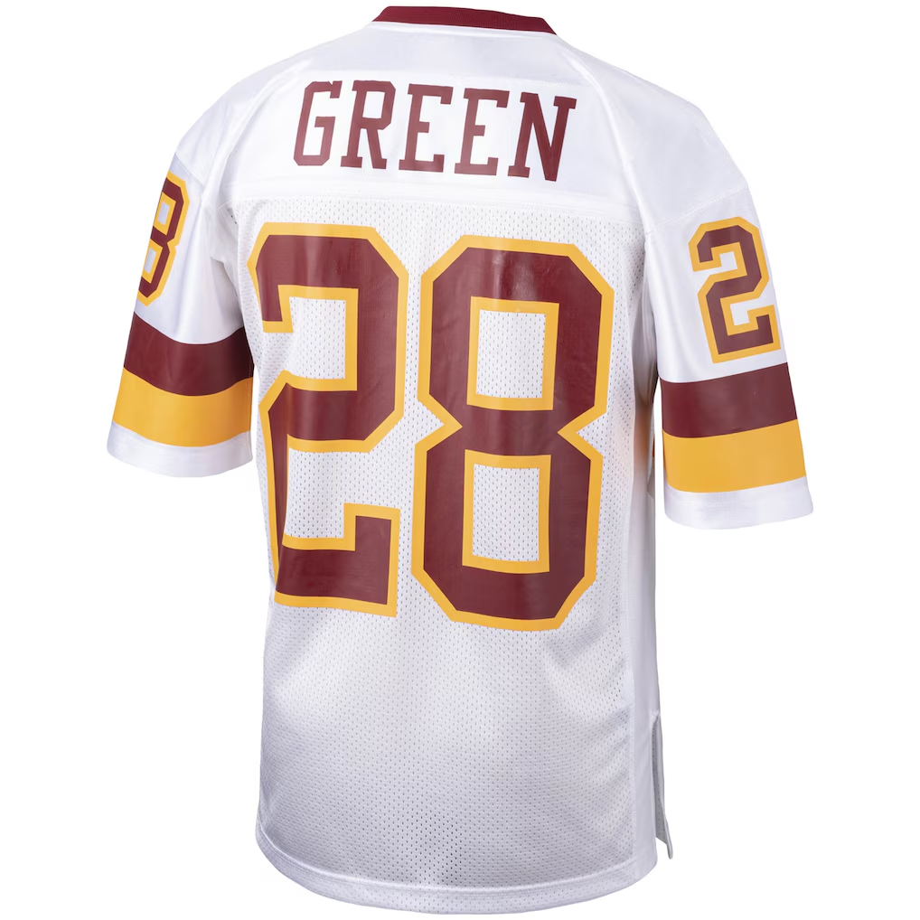 Pkot W.Commanders 1991 #28 Darrell Green Mitchell & Ness White Authentic Throwback Retired Player Puhic Stitched Jerseys