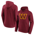Pkot W.Commanders Burgundy LOGO Pullover Hoodies Game Blank Player Stitched Jerseys
