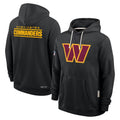 Pkot W.Commanders Gray LOGO Performance Pullover Hoodies Game Blank Player Stitched Jerseys