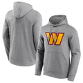 Pkot W.Commanders Gray LOGO Pullover Hoodies Game Blank Player Stitched Jerseys