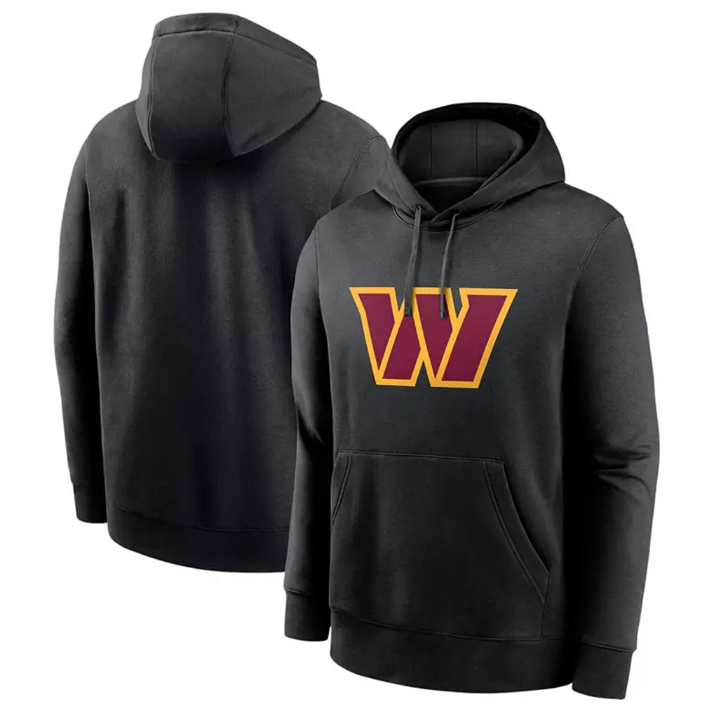 Pkot W.Commanders Gray Pullover Hoodies Game Blank Player Stitched Jerseys
