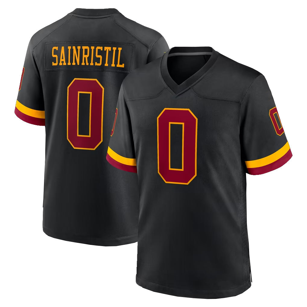 Pkot W.Commanders #0 Mike Sainristil Player Black Limited Home Game Stitched Jerseys
