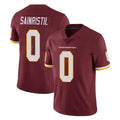 Pkot W.Commanders #0 Mike Sainristil Player Burgundy Limited Team Color Vapor Untouchable Home Game Stitched Jerseys