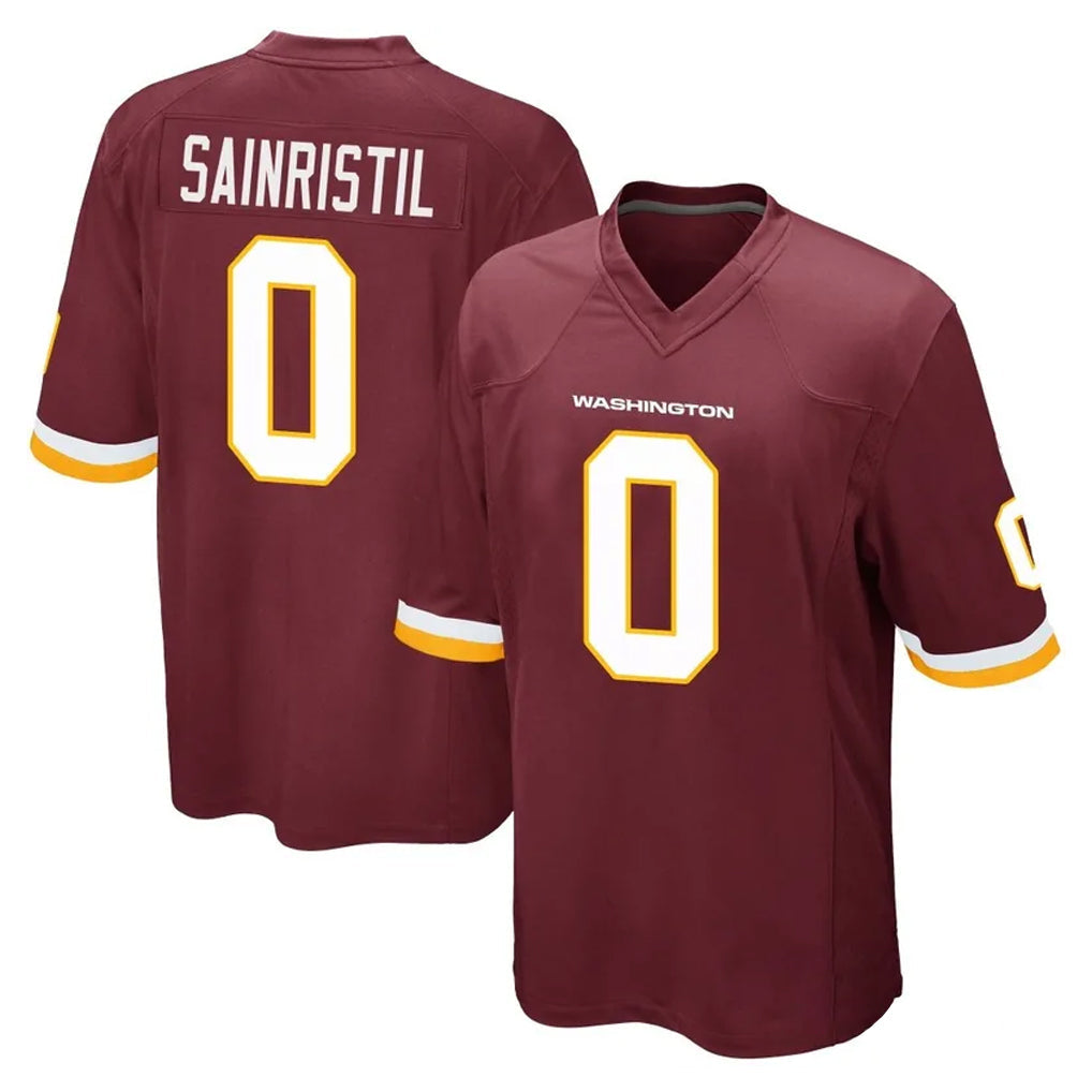 Pkot W.Commanders #0 Mike Sainristil Player Burgundy Team Color Home Game Stitched Jerseys