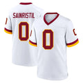 Pkot W.Commanders #0 Mike Sainristil Player White Home Game Stitched Jerseys