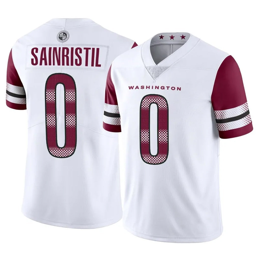 Pkot W.Commanders #0 Mike Sainristil Player White Limited Vapor Home Game Stitched Jerseys