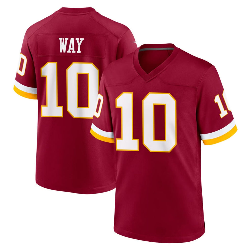 Pkot W.Commanders #10 Tress Way Player Burgundy Game Home Stitched Jerseys