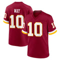 Pkot W.Commanders #10 Tress Way Player Burgundy Game Home Stitched Jerseys