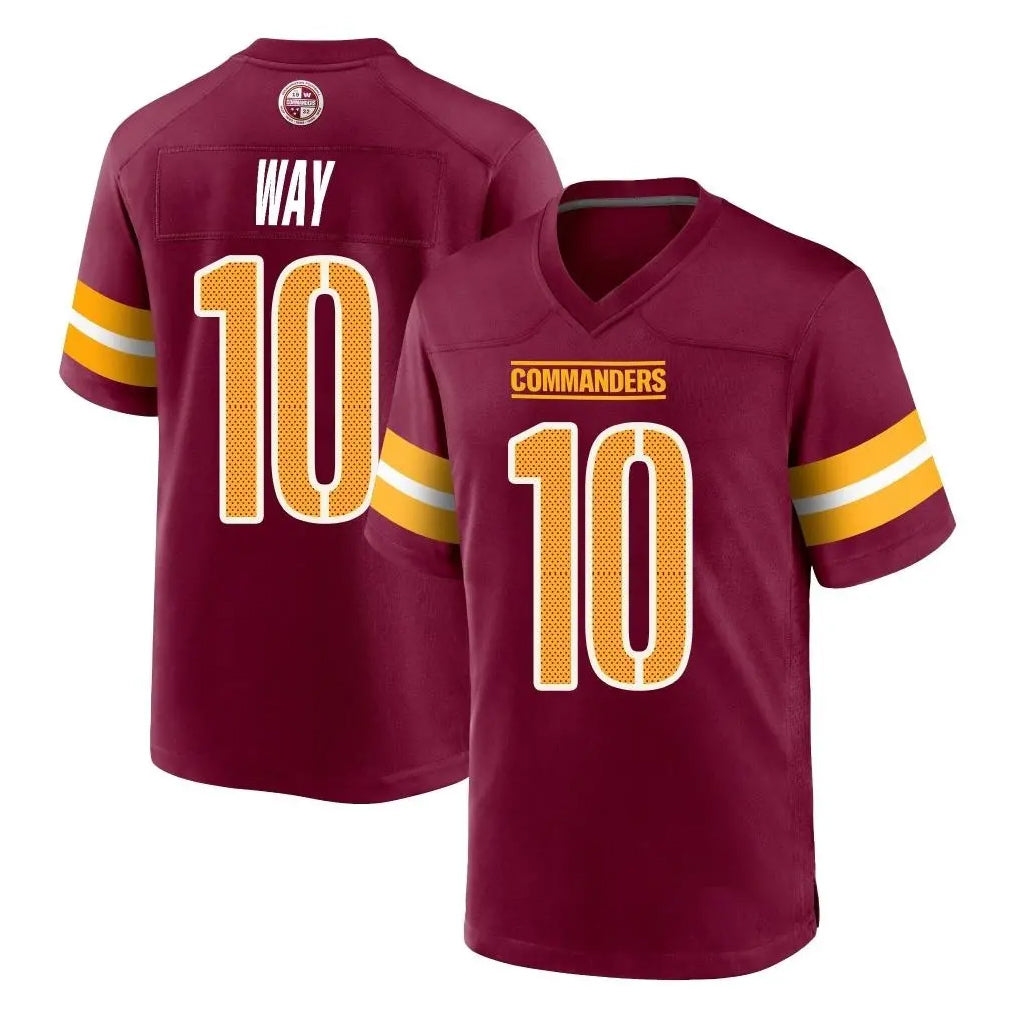 Pkot W.Commanders #10 Tress Way Player Burgundy Home Game Stitched Jerseys
