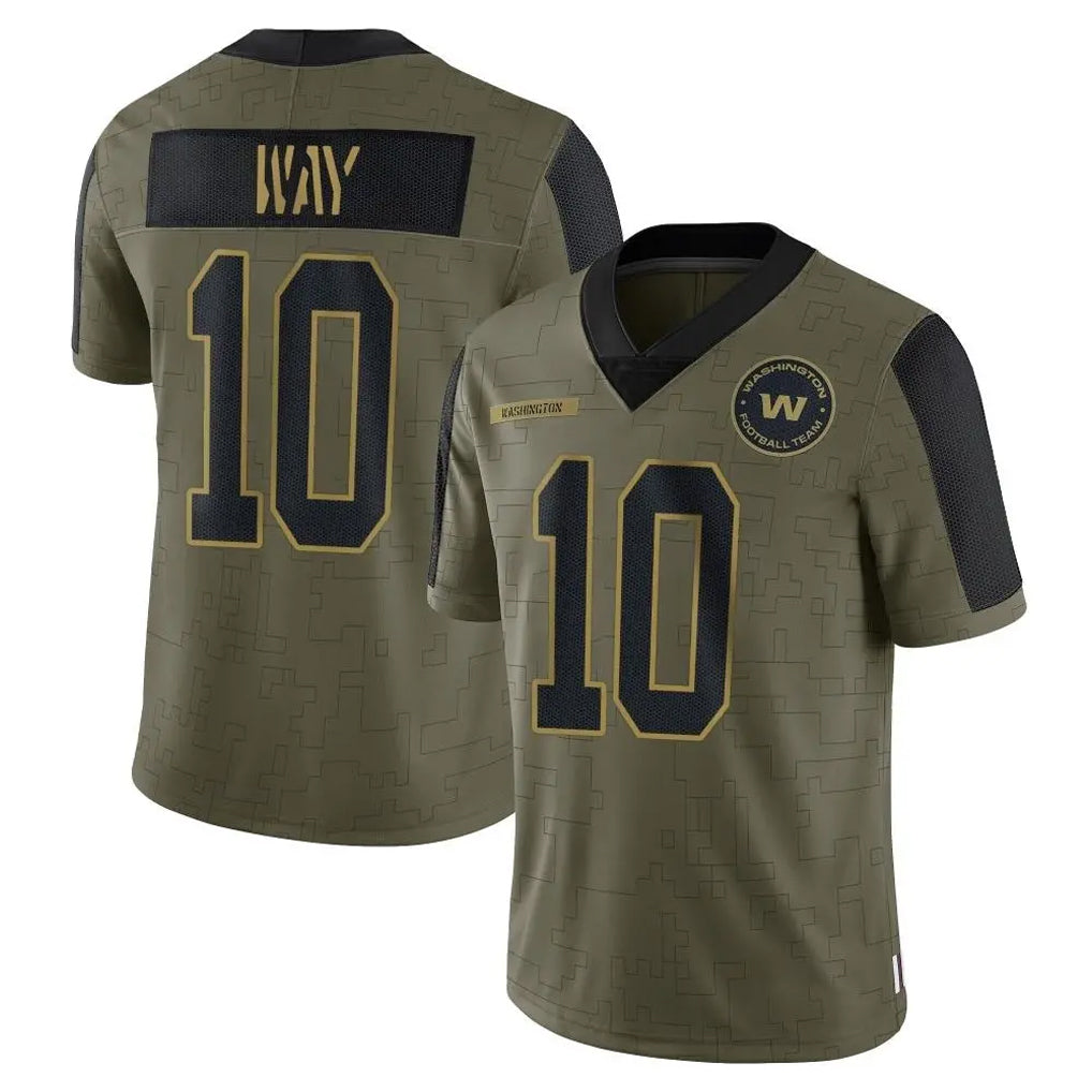 Pkot W.Commanders #10 Tress Way Player Olive Salute To Service Limited Game Stitched Jerseys