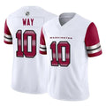 Pkot W.Commanders #10 Tress Way Player White Vapor F.U.S.E. Limited Home Game Stitched Jerseys