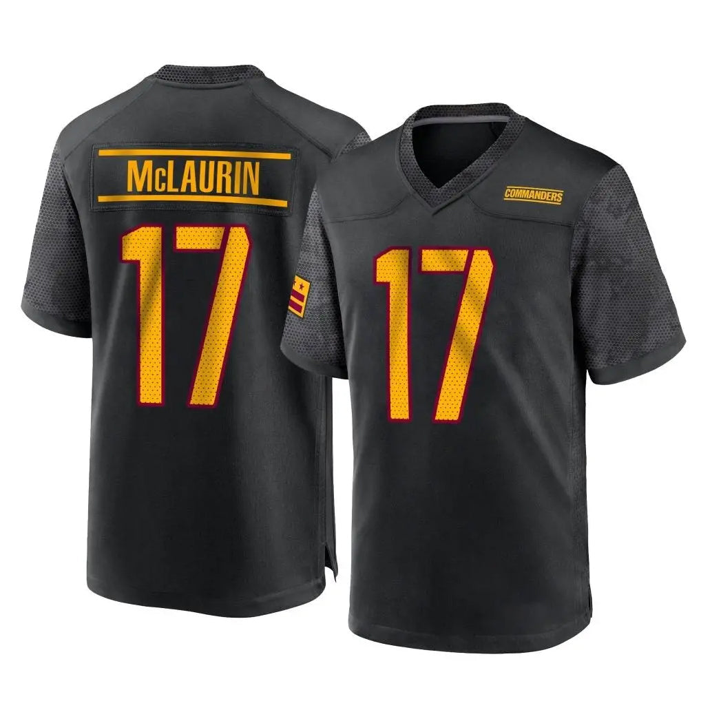 Pkot W.Commanders #17 Terry Mclaurin Player Black Home Game Stitched Jerseys