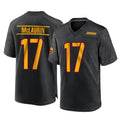 Pkot W.Commanders #17 Terry Mclaurin Player Black Home Game Stitched Jerseys