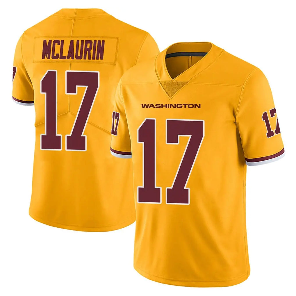 Pkot W.Commanders #17 Terry Mclaurin Player Gold Limited Color Rush Home Game Stitched Jerseys