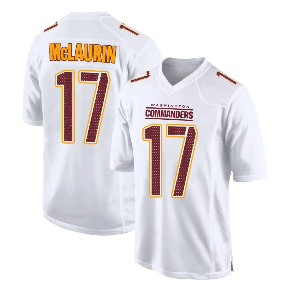 Pkot W.Commanders #17 Terry Mclaurin Player White Tundra Fashion Home Game Stitched Jerseys