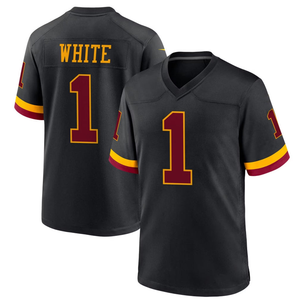 Pkot W.Commanders #1 Rachaad White Player Black Limited Home Game Stitched Jerseys