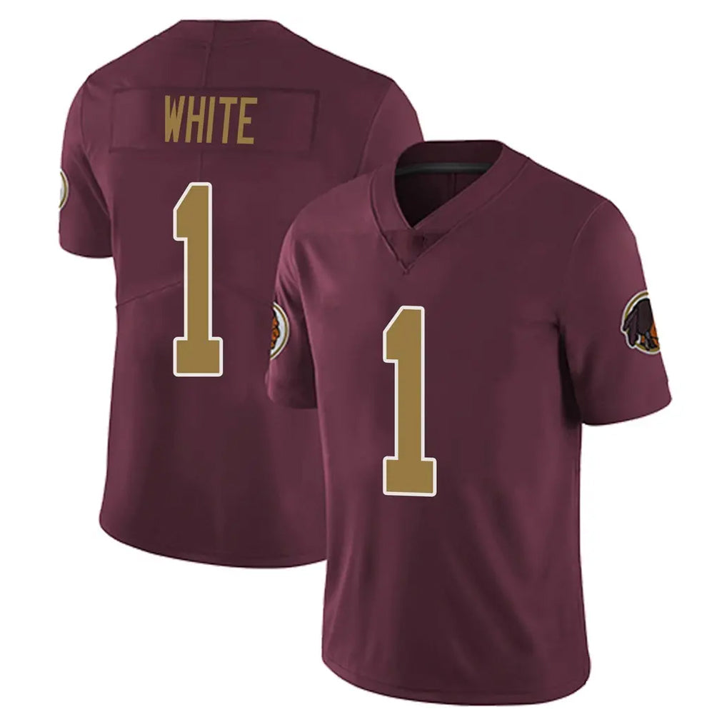 Pkot W.Commanders #1 Rachaad White Player Burgundy Alternate Vapor Untouchable Home Game Stitched Jerseys