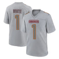 Pkot W.Commanders #1 Rachaad White Player Gray Atmosphere Fashion Home Game Stitched Jerseys