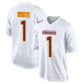 Pkot W.Commanders #1 Rachaad White Player White Tundra Fashion Home Game Stitched Jerseys