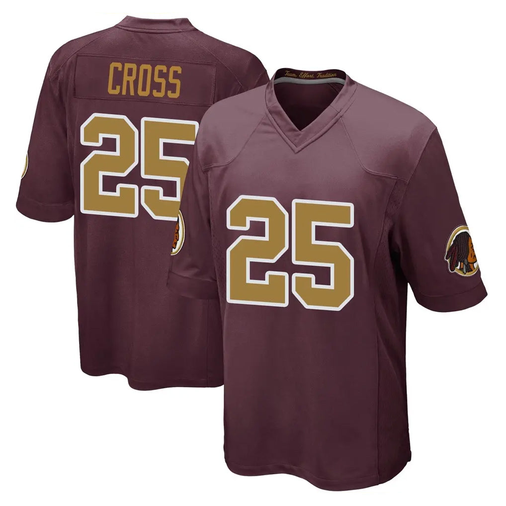 Pkot W.Commanders #25 Nick Cross Player Burgundy Alternate Home Game Stitched Jerseys