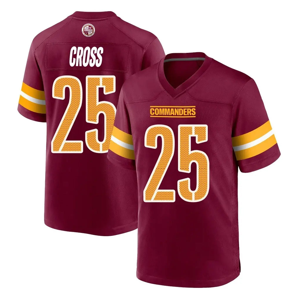 Pkot W.Commanders #25 Nick Cross Player Burgundy Home Game Stitched Jerseys