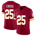 Pkot W.Commanders #25 Nick Cross Player Burgundy Limited Team Vapor F.U.S.E. Home Game Stitched Jerseys