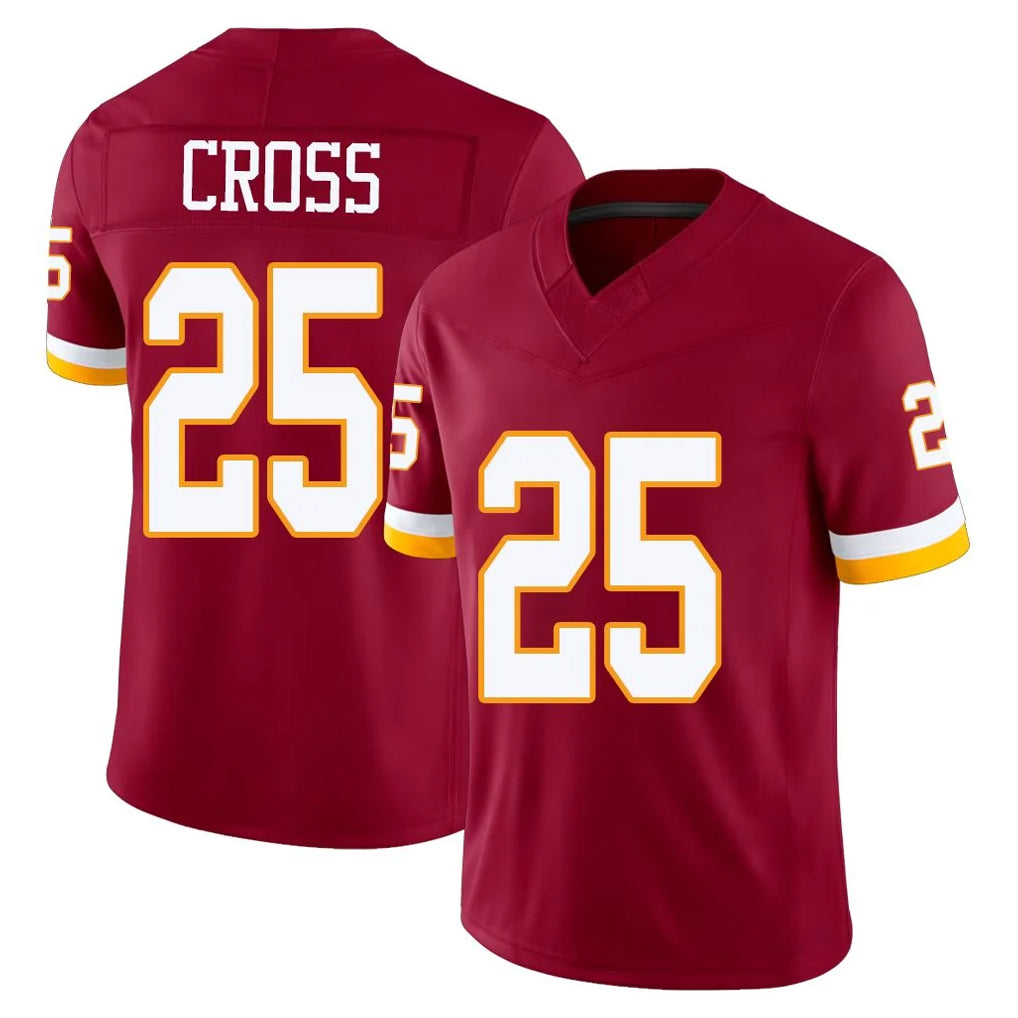 Pkot W.Commanders #25 Nick Cross Player Burgundy Limited Team Vapor F.U.S.E. Home Game Stitched Jerseys