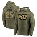 Pkot W.Commanders #25 Nick Cross Player Olive Salute to Service Pullover Hoodie Limited Home Game Stitched Jerseys