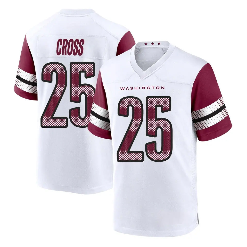 Pkot W.Commanders #25 Nick Cross Player White Game Home Stitched Jerseys