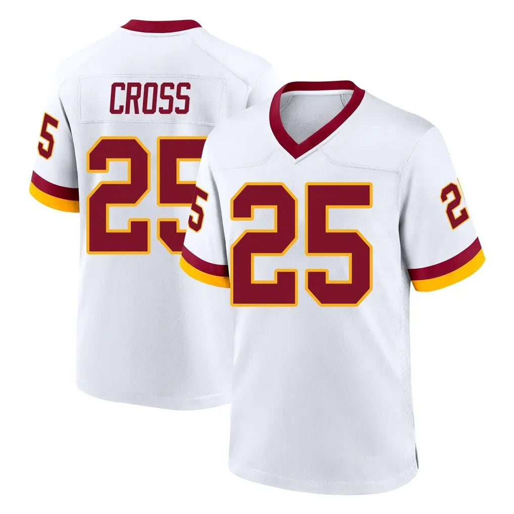 Pkot W.Commanders #25 Nick Cross Player White Home Game Stitched Jerseys