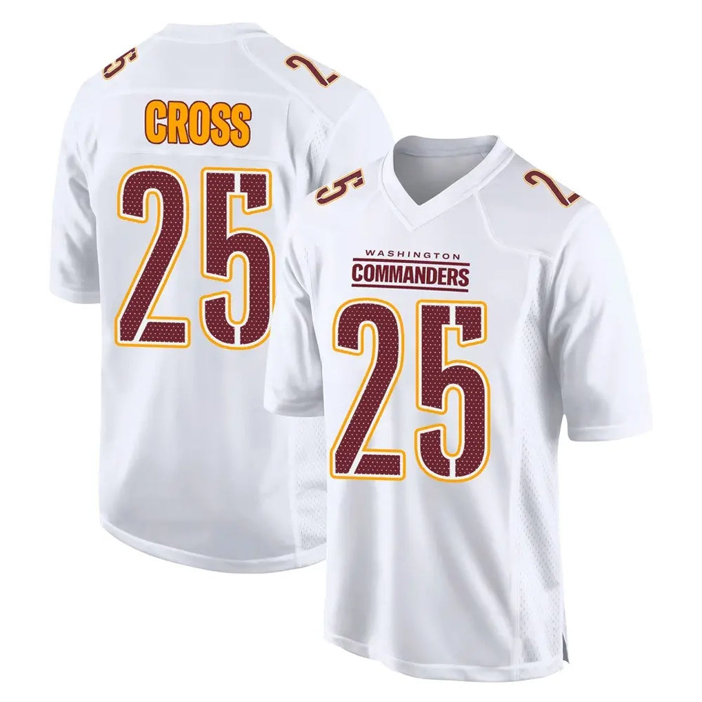 Pkot W.Commanders #25 Nick Cross Player White Tundra Fashion Home Game Stitched Jerseys