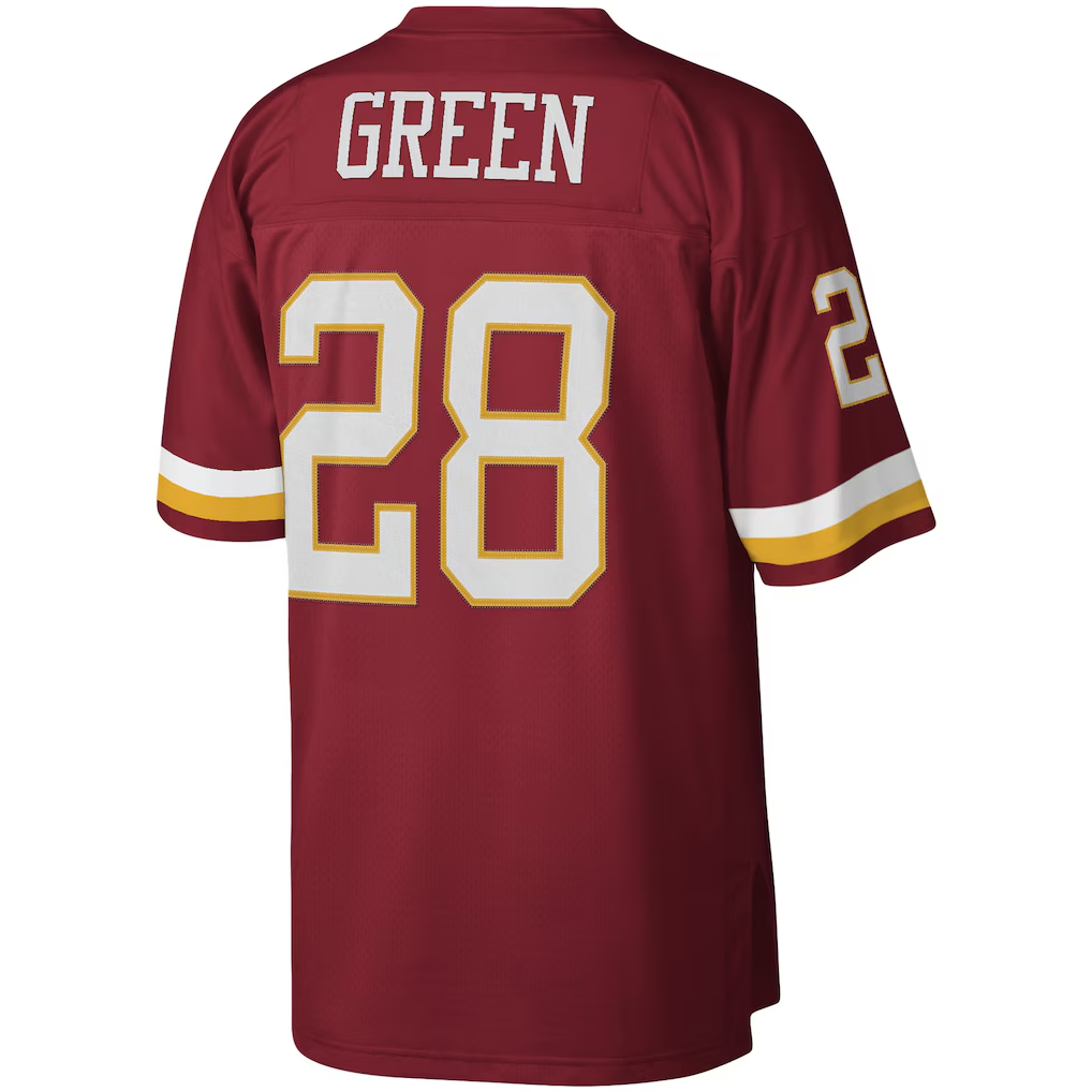 Pkot W.Commanders Team #28 Darrell Green Mitchell & Ness Burgundy Legacy Replica Stitched Jerseys