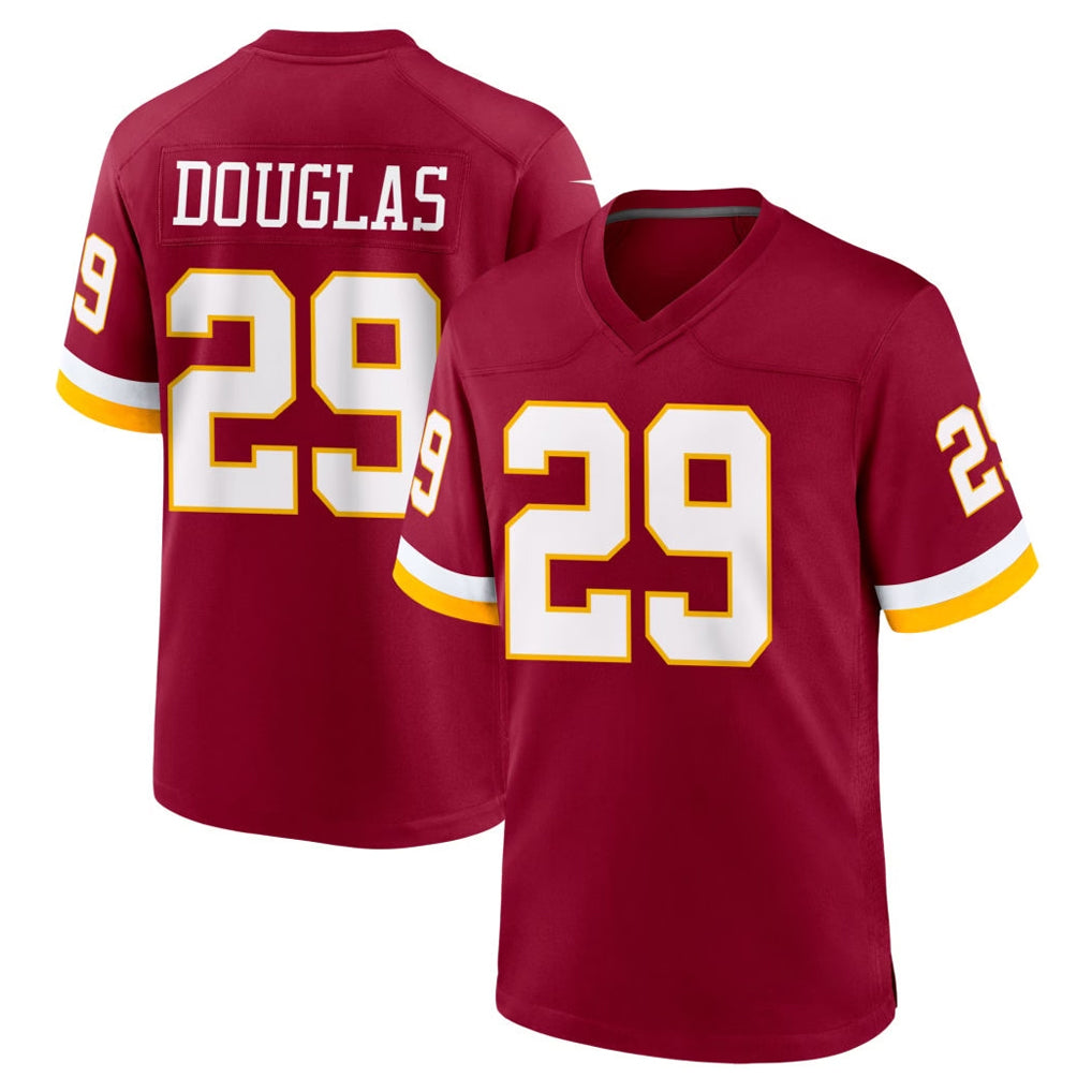 Pkot W.Commanders #29 Rasul Douglas Player Burgundy Game Home Stitched Jerseys