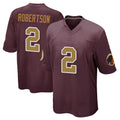 Pkot W.Commanders #2 Amik Robertson Player Burgundy Alternate Home Game Stitched Jerseys