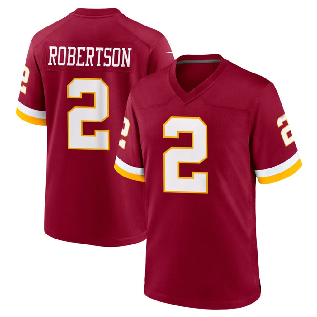 Pkot W.Commanders #2 Amik Robertson Player Burgundy Game Home Stitched Jerseys