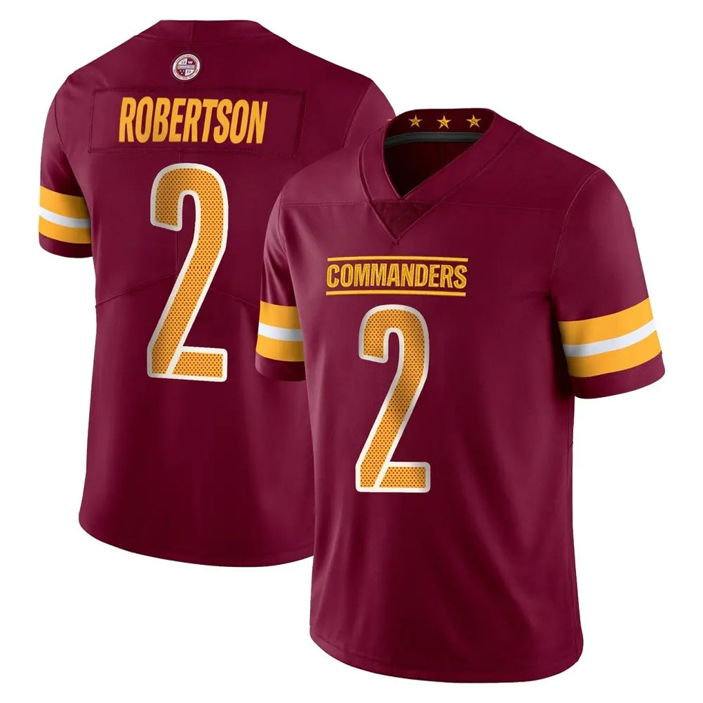 Pkot W.Commanders #2 Amik Robertson Player Burgundy Limited Vapor Home Game Stitched Jerseys