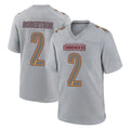 Pkot W.Commanders #2 Amik Robertson Player Gray Atmosphere Fashion Home Game Stitched Jerseys