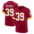 Pkot W.Commanders #39 Jeremy Reaves Player Burgundy Game Home Stitched Jerseys