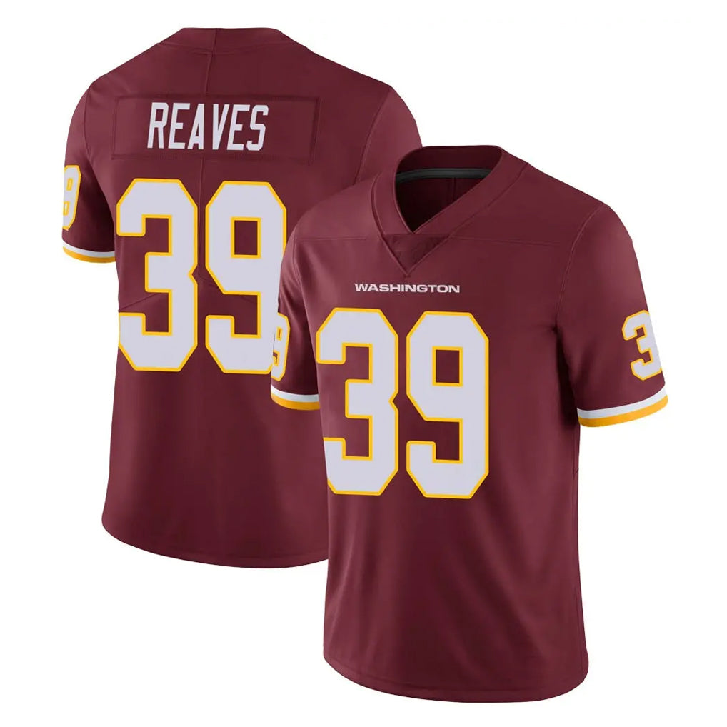 Pkot W.Commanders #39 Jeremy Reaves Player Burgundy Limited Team Color Vapor Untouchable Home Game Stitched Jerseys