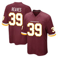 Pkot W.Commanders #39 Jeremy Reaves Player Burgundy Team Color Home Game Stitched Jerseys