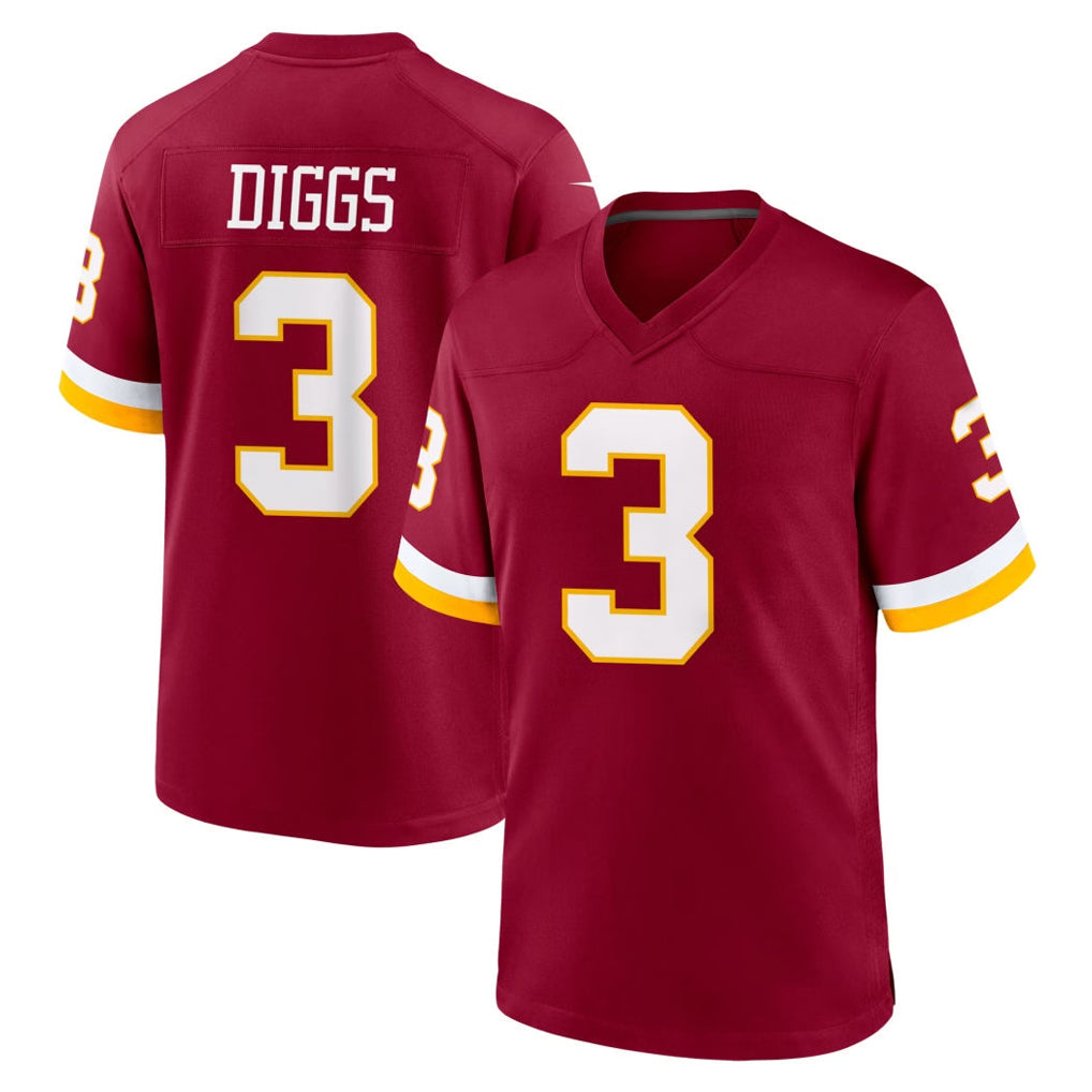 Pkot W.Commanders #3 Stefon Diggs Player Burgundy Game Home Stitched Jerseys
