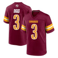 Pkot W.Commanders #3 Stefon Diggs Player Burgundy Home Game Stitched Jerseys