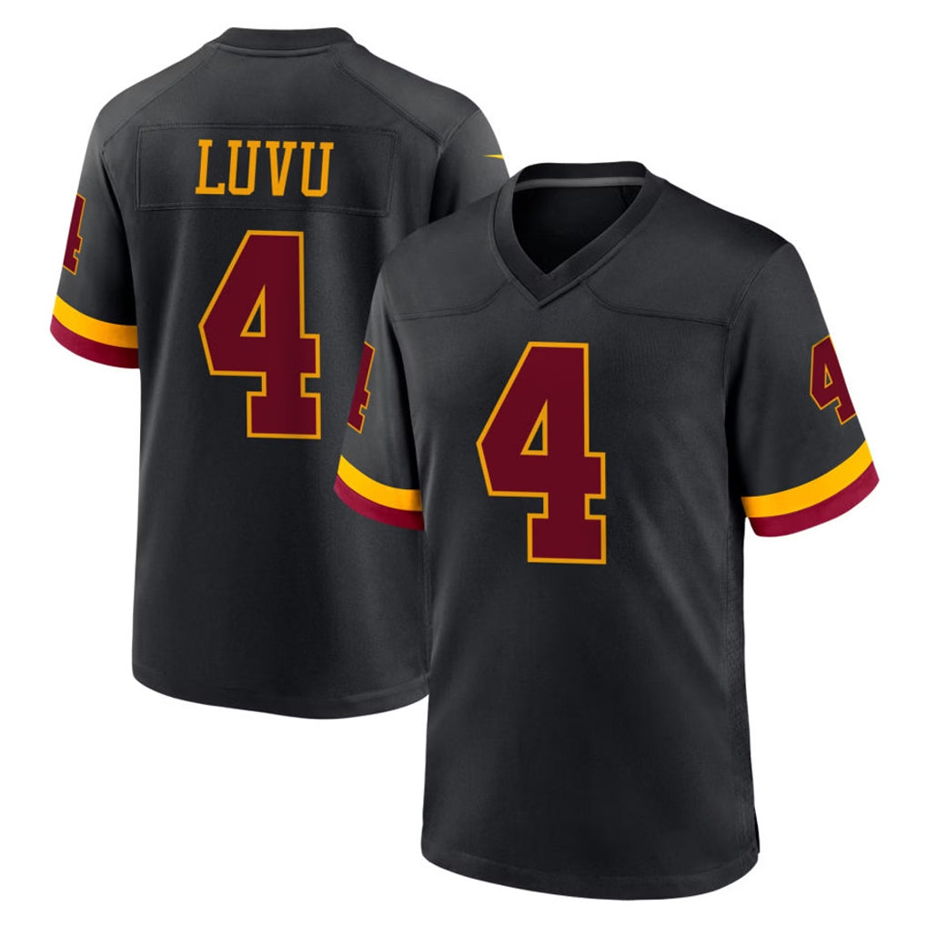Pkot W.Commanders #4 Frankie Luvu Player Black Limited Home Game Stitched Jerseys