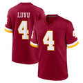 Pkot W.Commanders #4 Frankie Luvu Player Burgundy Game Home Stitched Jerseys