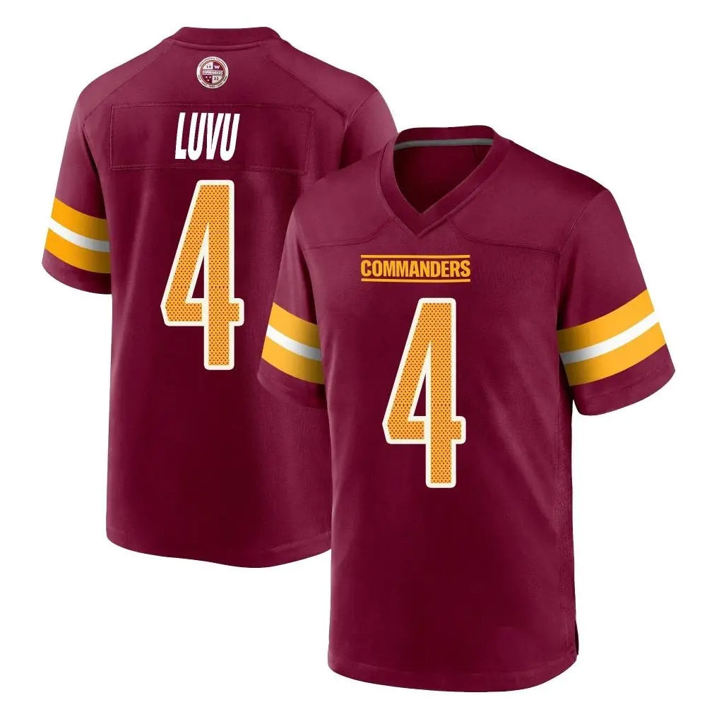 Pkot W.Commanders #4 Frankie Luvu Player Burgundy Home Game Stitched Jerseys