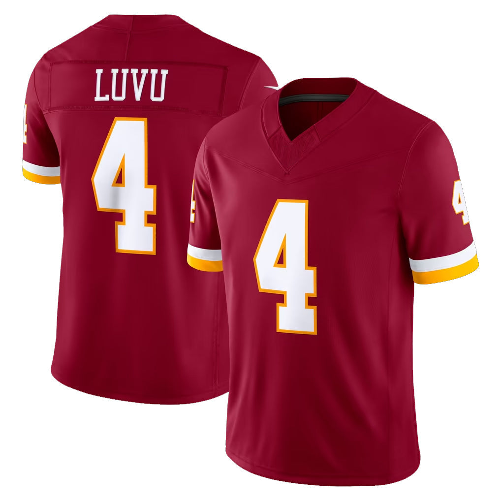 Pkot W.Commanders #4 Frankie Luvu Player Burgundy Limited Team Vapor F.U.S.E. Home Game Stitched Jerseys