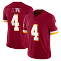 Pkot W.Commanders #4 Frankie Luvu Player Burgundy Limited Team Vapor F.U.S.E. Home Game Stitched Jerseys
