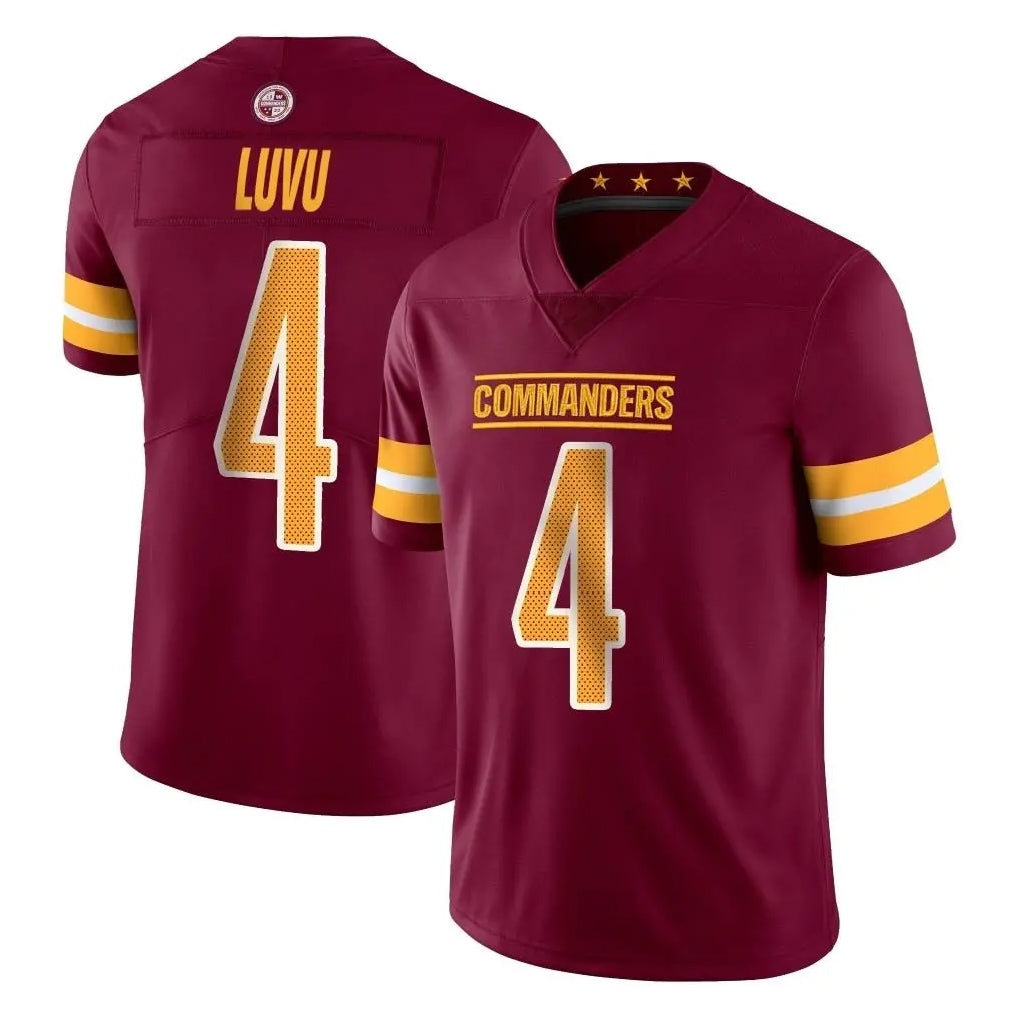 Pkot W.Commanders #4 Frankie Luvu Player Burgundy Home Game Stitched Jerseys