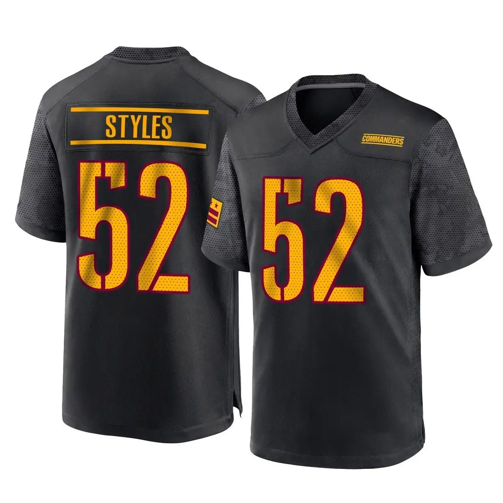 Pkot W.Commanders #52 Sonny Styles Player Black Home Game Stitched Jerseys